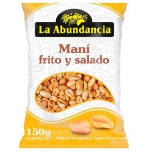 Maní Pelado Frito y Salado La Abundancia 150g
