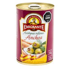 Aceitunas Rellenas Con Anchoa Emigrante 280g