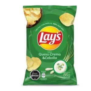 Lays Sabor Queso Crema y Cebolla 86g