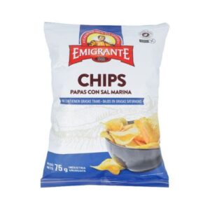 Chips Con Sal Marina 75g El Emigrante