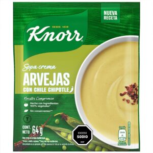 Sopa Crema de Arvejas Knorr con Chile Chipotle