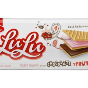Galletas Waffles Sabor Chocolate y Frutilla Lulu