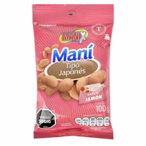 Maní Tipo Japones Sabor Jamón Manix 100g