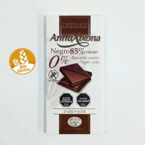 Chocolate Negro 85% Cacao 0% Azúcar AntiuXixona