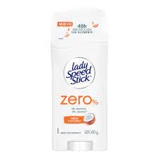 Desodorante En Barra Lady Speed Stick Zero Fresh Coconut 60g
