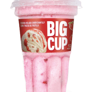 Helado Crufi Big Cup Frutilla