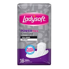 Toallas Femeninas Ladysoft Power Flex 16 U