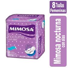 Toallas Femeninas Mimosa Nocturna con Áloe Vera 8 U