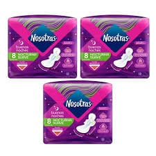 Toallas Femeninas Nosotras Nocturna 3x2