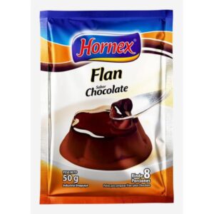 Flan Sabor Chocolate Hornex