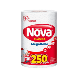 Toallas de Papel Nova Clásica MegaRollo 250 Paños x1