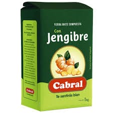 Yerba Mate Con Jengibre Cabral 1kg