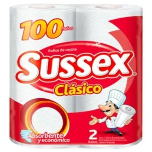 Papel De Cocina Nova Clásica 100 Paños x2