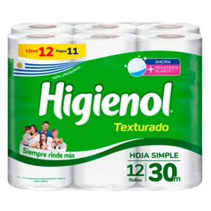 Papel Higiénico Higienol Texturado x12