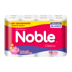 Papel Higiénico Noble Clásico x16