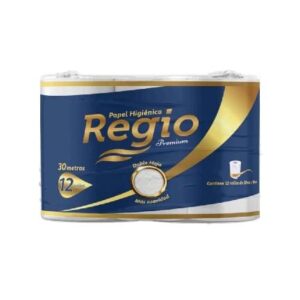 Papel Higiénico Regio Premium Doble Hoja 12 Rollos