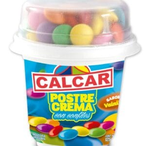 Postre de Crema con Confites Calcar