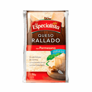 Queso Rallado Tipo Parmesano La Especialista 80 g