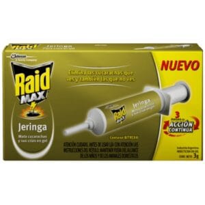 Jeringa Insecticida Para Cucarachas en Gel Raid