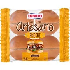 Pan Tipo Artesano Brioche Bimbo x4