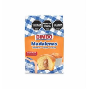 Madalenas Rellenas con Dulce De Leche Bimbo