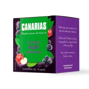 Té Açaí sabor Manzana Canarias 10 Unidades