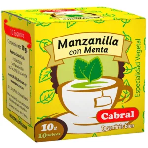 Té de Manzanilla y Menta Cabral 10 Unidades