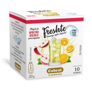 Té Freshté Manzana y Naranja Cabral 10 Unidades