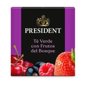 Té Verde con Frutos Del Bosque President 10 Unidades