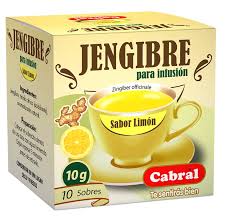 Té de Jengibre Sabor Limón Cabral 10 Unidades