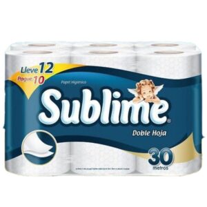 Papel Higienico Sublime x12 Rollos