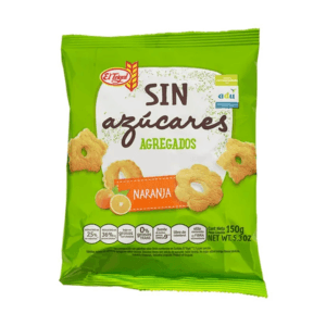 Galletas Sin Azúcares Agregados Sabor Naranja El Trigal 150g